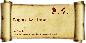 Magasitz Ince névjegykártya